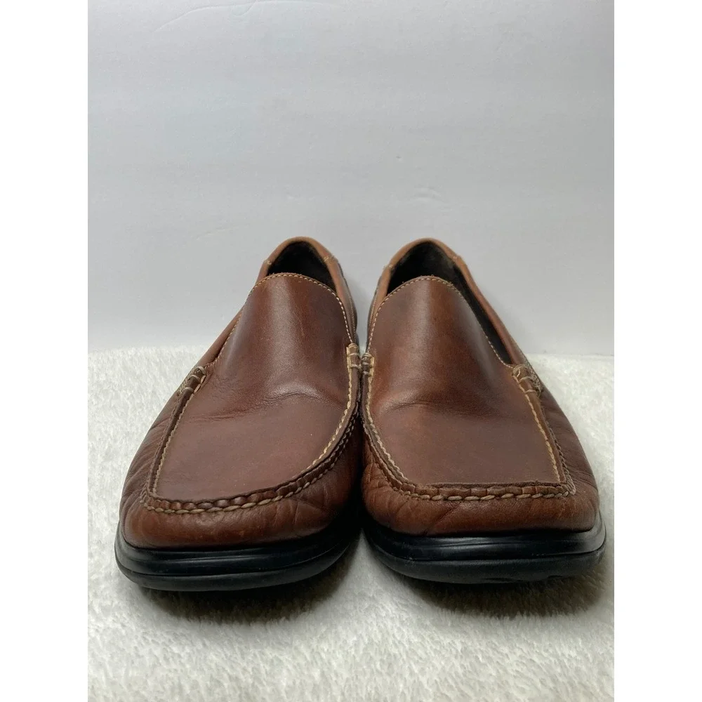 Cole Haan Mens Venetian II Loafers Brown Leather Slip On Dress Shoes 12 M Preppy